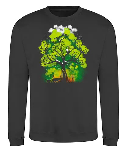 Seasons of Sunshine - nature, tree, bär, owl, eule, br - Sweatshirt