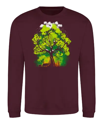 Seasons of Sunshine - nature, tree, bär, owl, eule, br - Sweatshirt