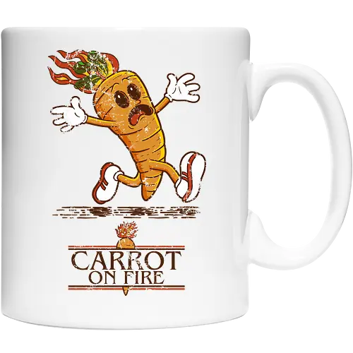 Carrot on fire.