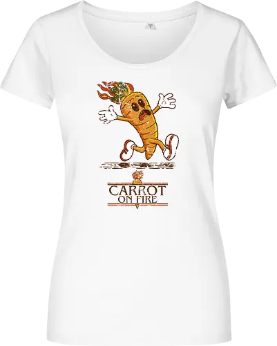 Carrot on fire.