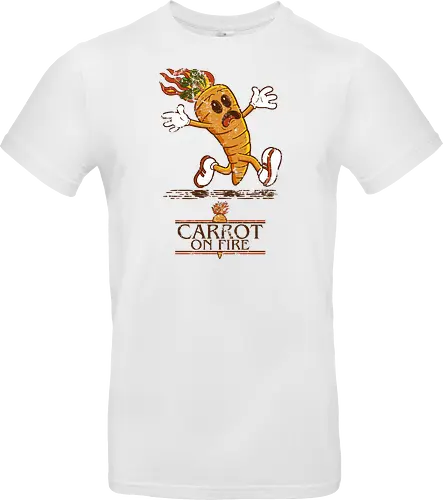 Carrot on fire.