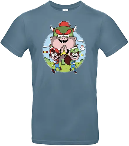 Super Mystery Bros - mario, luigi, dipper, mabel, gideon, waddles, mashup - Standard T-Shirt