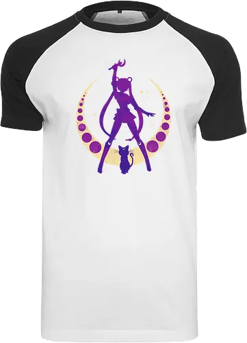 Champion of Justice - sailor, moon, cat, bunny, girl, moonstone, anime, manga, tuxedo - Raglan T-Shirt