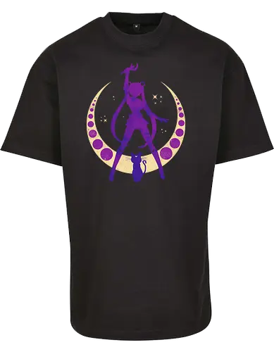 Champion of Justice - sailor, moon, cat, bunny, girl, moonstone, anime, manga, tuxedo - BYB Oversize T-Shirt 