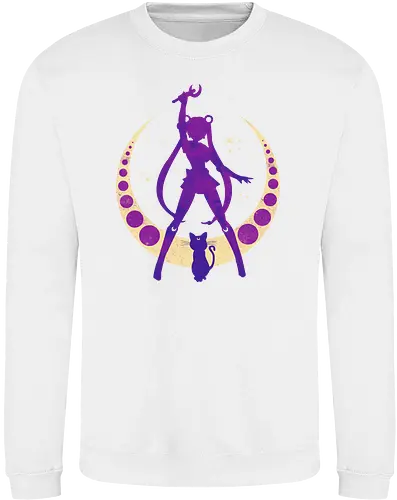 Champion of Justice - sailor, moon, cat, bunny, girl, moonstone, anime, manga, tuxedo - Sweatshirt