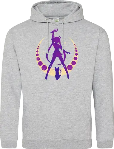 Champion of Justice - sailor, moon, cat, bunny, girl, moonstone, anime, manga, tuxedo - Standard Hoodie