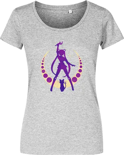 Champion of Justice - sailor, moon, cat, bunny, girl, moonstone, anime, manga, tuxedo - Women T-Shirt