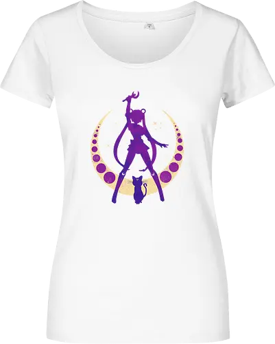 Champion of Justice - sailor, moon, cat, bunny, girl, moonstone, anime, manga, tuxedo - Women T-Shirt