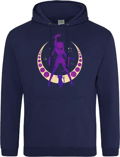 Champion of Justice - sailor, moon, cat, bunny, girl, moonstone, anime, manga, tuxedo - Standard Hoodie