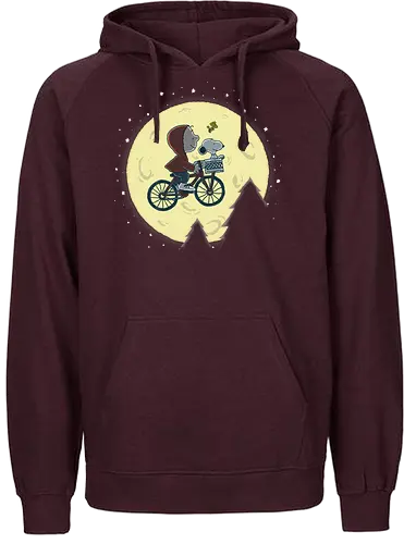 Friends to the End - extraterrestrial, bike, moon, nuts, charlie, p - Fairtrade Hoodie