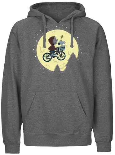 Friends to the End - extraterrestrial, bike, moon, nuts, charlie, p - Fairtrade Hoodie