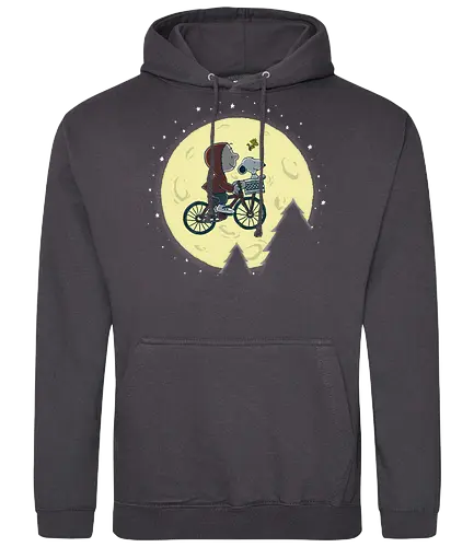 Friends to the End - extraterrestrial, bike, moon, nuts, charlie, p - Standard Hoodie