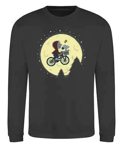 Friends to the End - extraterrestrial, bike, moon, nuts, charlie, p - Sweatshirt