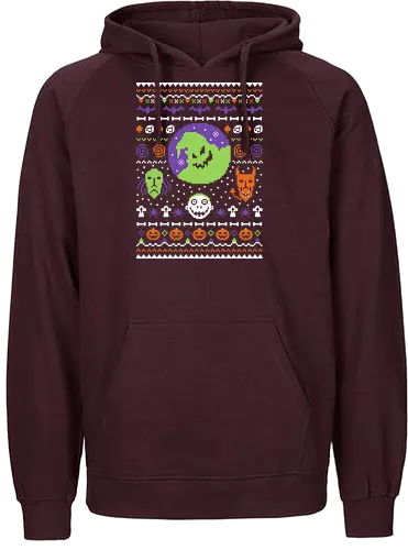 Oogie X-Mas - oogie boogie, nightmare, christmas, weihnachten, burton, Ugly christmas swter - Fairtrade Hoodie