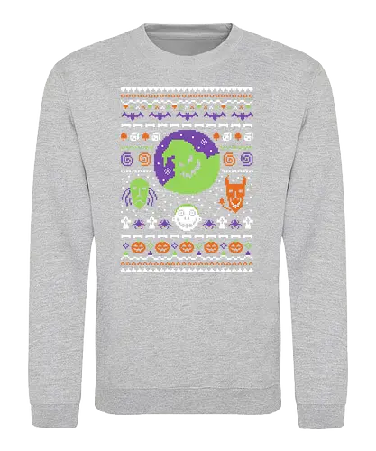 Oogie X-Mas - oogie boogie, nightmare, christmas, weihnachten, burton, Ugly christmas swter - Sweatshirt