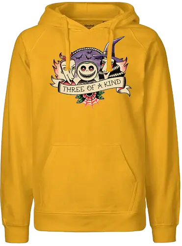 Three of a Kind - lock, shock, barrel, nightmare, christmas, alptraum, weihnachten, jack, oogie, boogie, movie, animated, animation - Fairtrade Hoodie