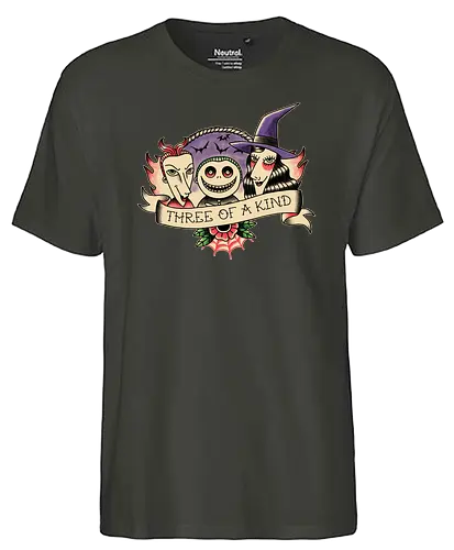 Three of a Kind - lock, shock, barrel, nightmare, christmas, alptraum, weihnachten, jack, oogie, boogie, movie, animated, animation - Fairtrade T-Shirt