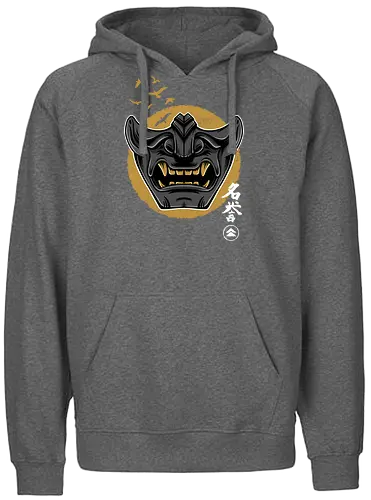 The way of the warrior - samurai, oni, oni mask, maske, japan, Japanese Art - Fairtrade Hoodie