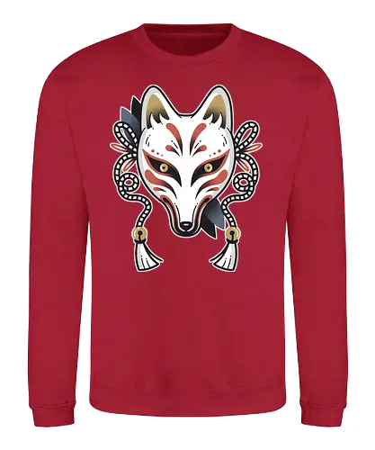 Kitsune tattoo - Kitsunen, japan, nippon, art, fox, fuchs, tattoo - Sweatshirt