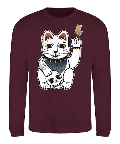 Neko tattoo - Winkekatze, japan, tattoo - Sweatshirt