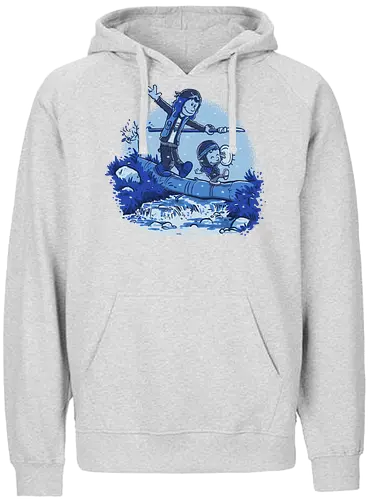 Eddie and Dustin battle - stranger, Eddie, dustin, calvin, mashup, Upside down - Fairtrade Hoodie