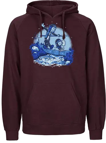 Eddie and Dustin battle - stranger, Eddie, dustin, calvin, mashup, Upside down - Fairtrade Hoodie