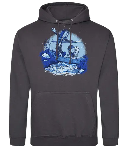 Eddie and Dustin battle - stranger, Eddie, dustin, calvin, mashup, Upside down - Standard Hoodie