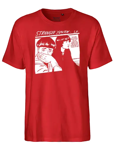 Stranger Youth - stranger, youth, music, pop, punk, mashup - Fairtrade T-Shirt