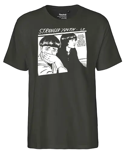 Stranger Youth - stranger, youth, music, pop, punk, mashup - Fairtrade T-Shirt