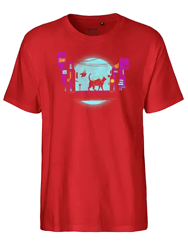 Catuna matata - stray, cat, katze, gaming, game - Fairtrade T-Shirt