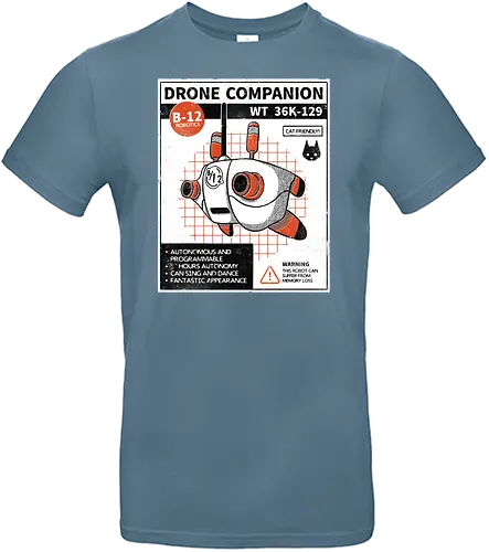 Drone companion - stray, cat, robot, drone, game, gaming, katze - Standard T-Shirt
