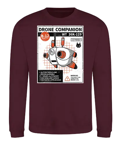 Drone companion - stray, cat, robot, drone, game, gaming, katze - Sweatshirt
