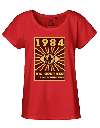 Big Brother - 1984, george orwell, big brother, dystopia, surveillance - Fairtrade Girl Shirt
