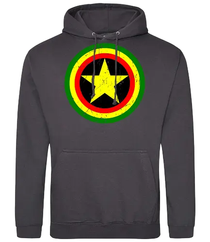 Captain Rasta - fun, mcu, jamaica, rastafari, rasta, mashup - Standard Hoodie