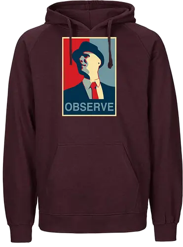 Observe - fringe, observer, bishop - Fairtrade Hoodie