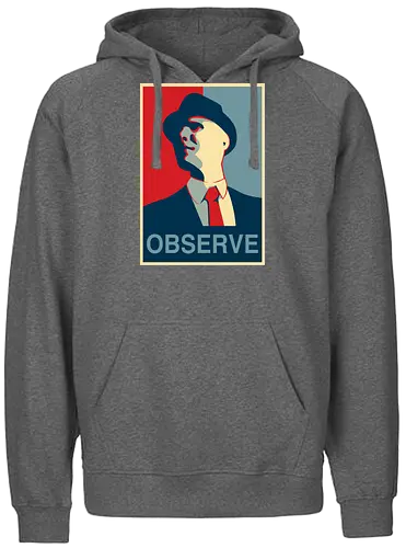 Observe - fringe, observer, bishop - Fairtrade Hoodie