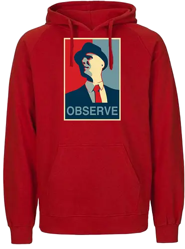 Observe - fringe, observer, bishop - Fairtrade Hoodie