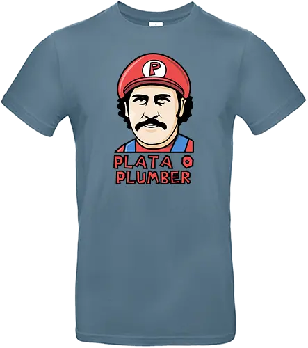 Plata o Plumber - pablo escobar, plata o plomo, mario, mashup - Standard T-Shirt