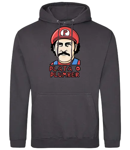Plata o Plumber - pablo escobar, plata o plomo, mario, mashup - Standard Hoodie