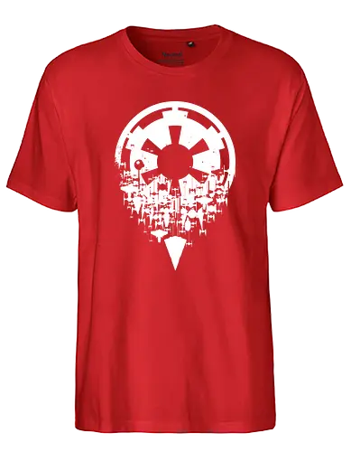 Fractured Empire - empire, star destroyer, tie fighter - Fairtrade T-Shirt