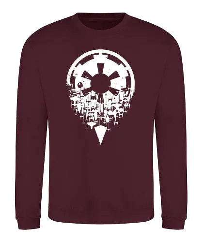 Fractured Empire - empire, star destroyer, tie fighter - Sweatshirt