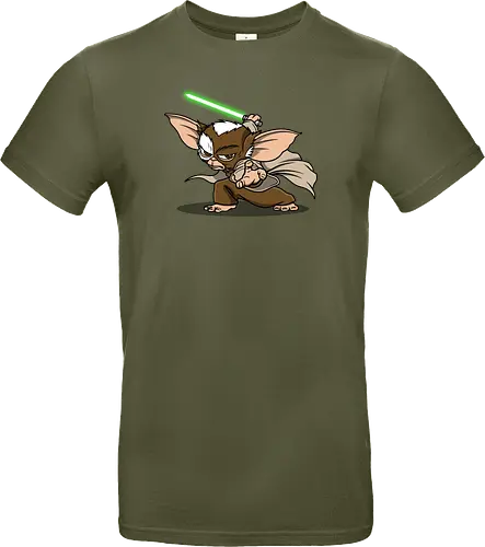 Master Mogwai - mogwai, gremlins, Alien, mashup, lightsaber, master - Standard T-Shirt