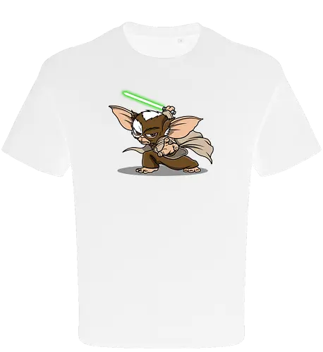 Master Mogwai - mogwai, gremlins, Alien, mashup, lightsaber, master - Oversize T-Shirt