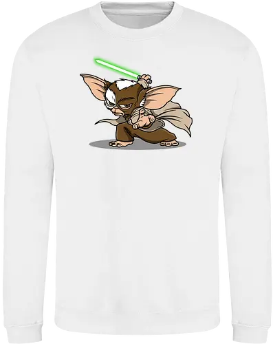 Master Mogwai - mogwai, gremlins, Alien, mashup, lightsaber, master - Sweatshirt