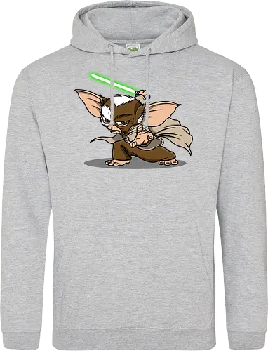 Master Mogwai - mogwai, gremlins, Alien, mashup, lightsaber, master - Standard Hoodie