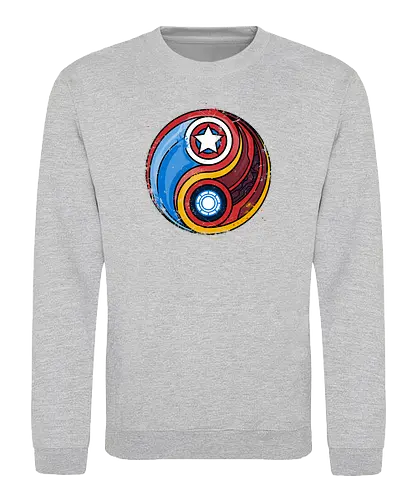 Steve 'n' Stark - comics, mcu, civil war, Tony, steve, yin, yang - Sweatshirt