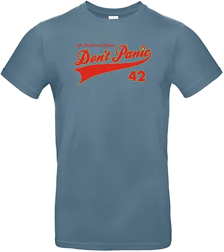 Don't Panic - 42, douglas adams, hgttg, fourtytwo, zweiundvierzig, die antwort, the answer - Standard T-Shirt