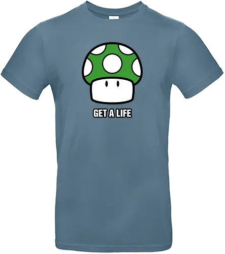Get A Life - mario, mushroom, level up, pilz, videogames, retrogames - Standard T-Shirt