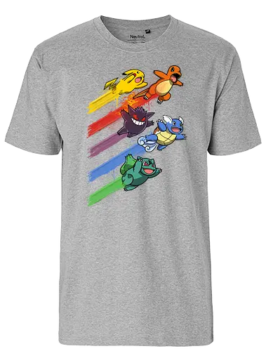 Pokesquadron - pocket, monster, starter, Squad - Fairtrade T-Shirt