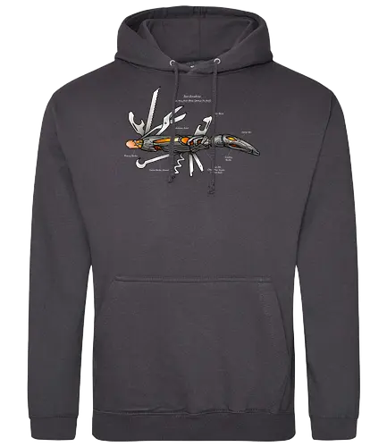 Hedgehog Swiss Army - Doctor, doctor, who, Pocket Knife, scifi, Hedgehog, Hedgehog screwdriver - Standard Hoodie